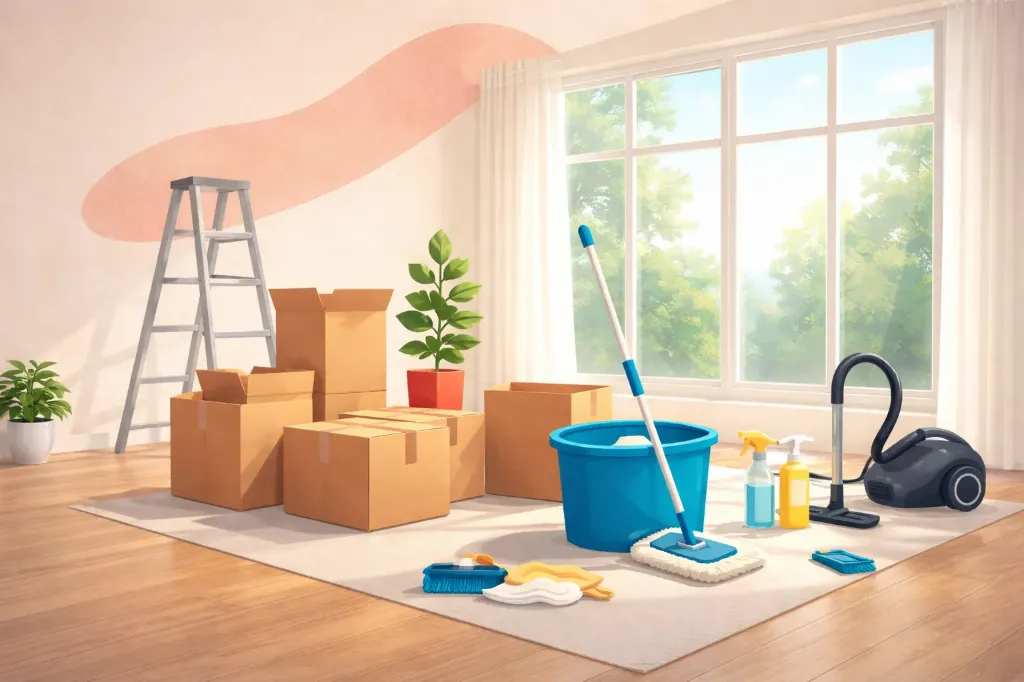 Ménage après déménagement-Studio-30m²